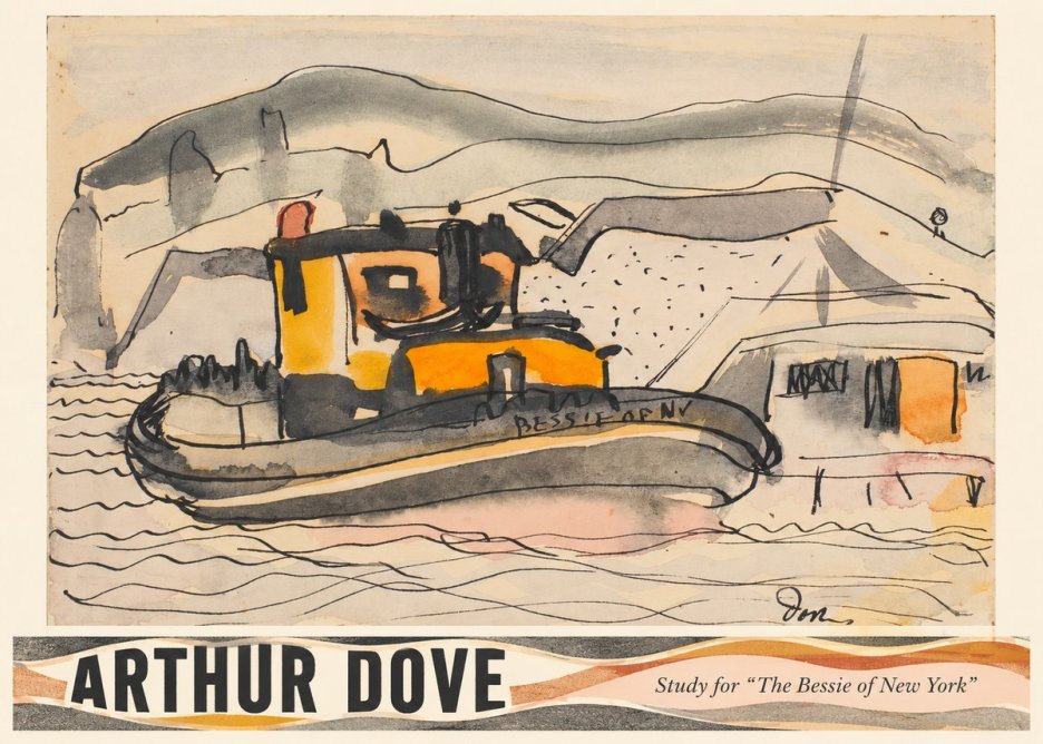 Arthur Dove Study for "the Bessie of New York" No3 - Plakát