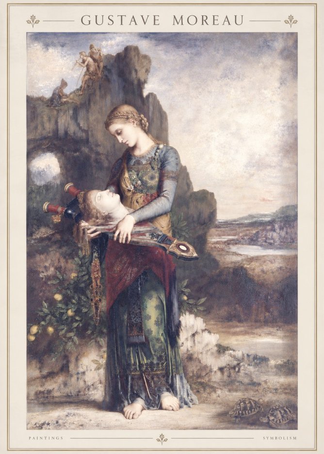 Gustave Moreau Salome with the Head of John the Baptist No2 - Plakát