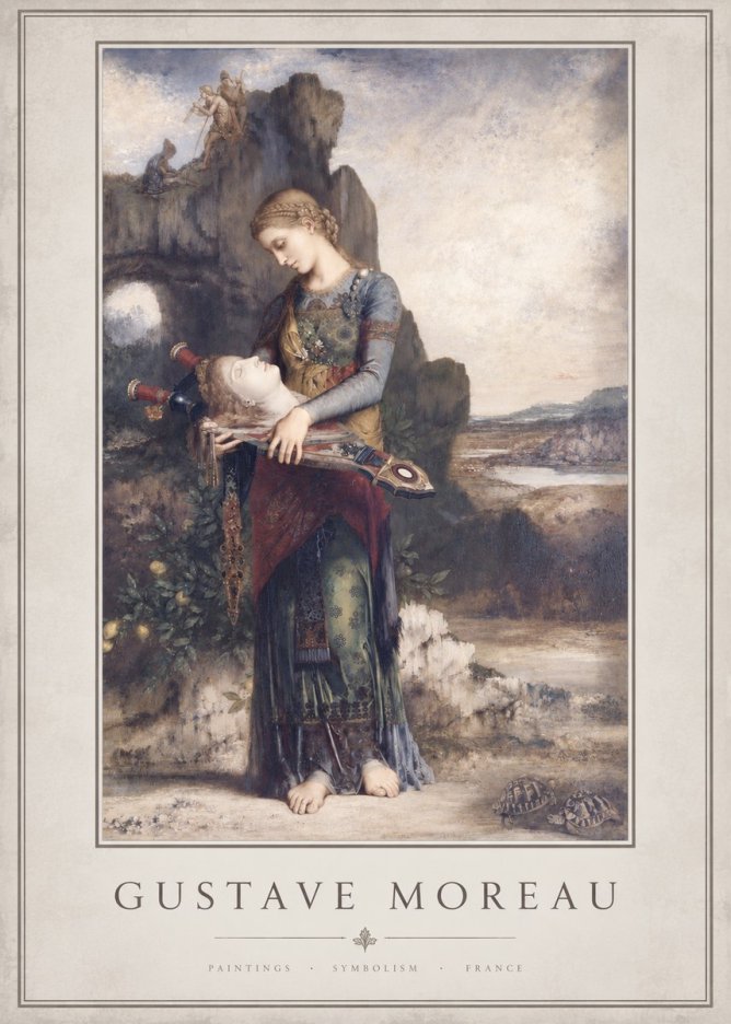 Gustave Moreau Salome with the Head of John the Baptist No3 - Plakát