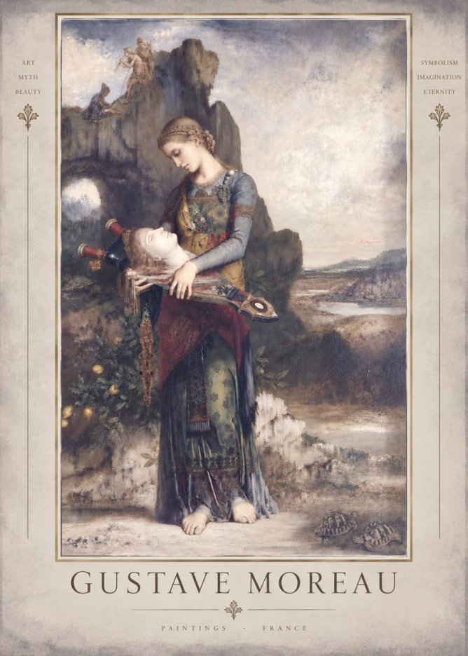 Gustave Moreau Salome with the Head of John the Baptist No5 - Plakát