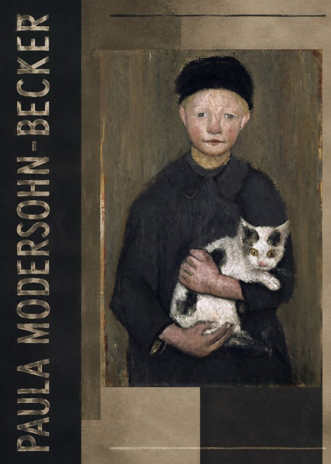 Paula Modersohn-Becker Girl with Cat No2 - Plakát