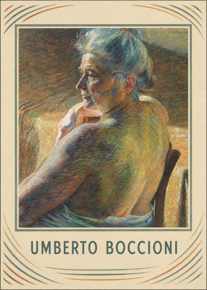 Umberto Boccioni Portrait of My Mother No1 - Plakát