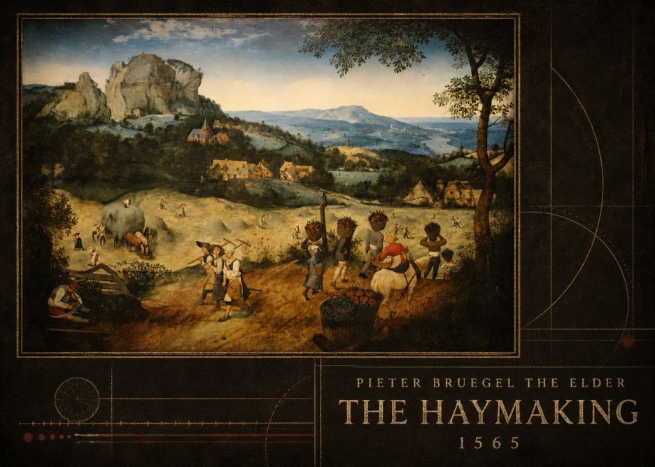 Pieter Bruegel The Haymaking No5 - Plakát