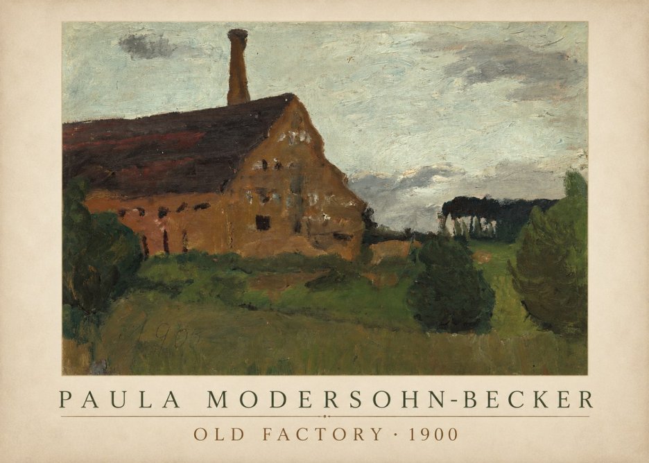 Paula Modersohn-Becker Old Factory No4 - Plakát