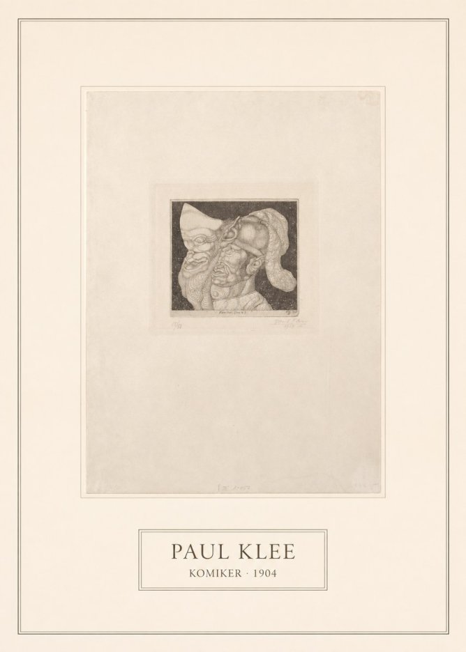 Paul Klee Komiker No5 - Plakát