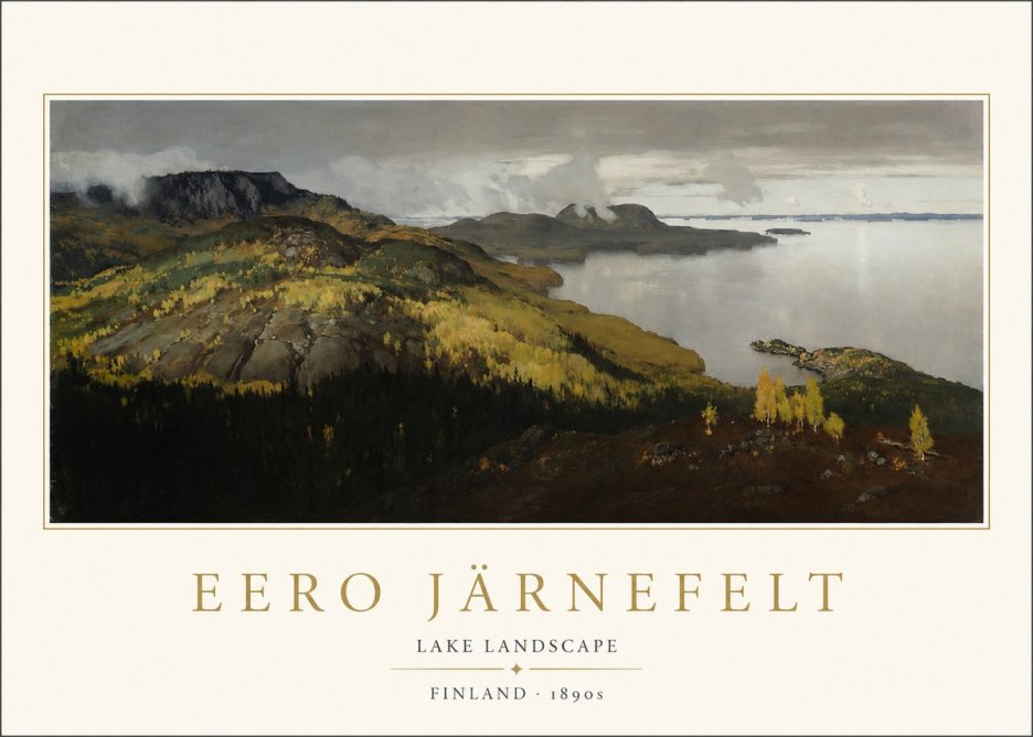 Eero Järnefelt Lake Landscape No1 - Plakát
