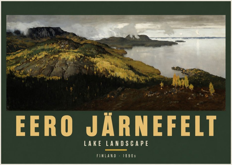 Eero Järnefelt Lake Landscape No2 - Plakát