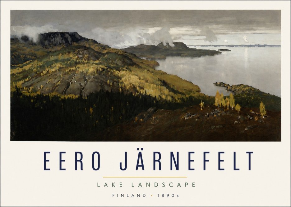 Eero Järnefelt Lake Landscape No4 - Plakát