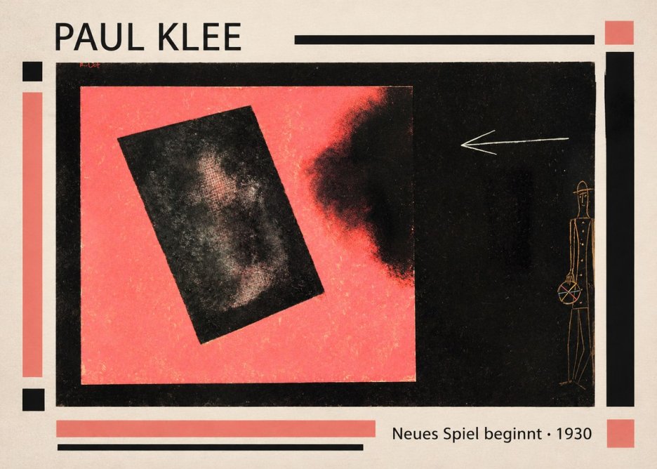 Paul Klee Neues Spiel Beginnt No1 - Plakát