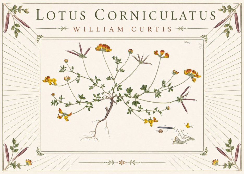 William Curtis Lotus Corniculatus I No3 - Plakát