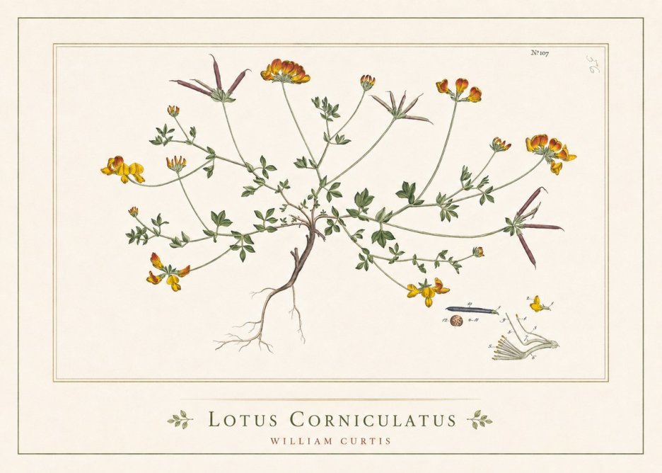 William Curtis Lotus Corniculatus I No5 - Plakát