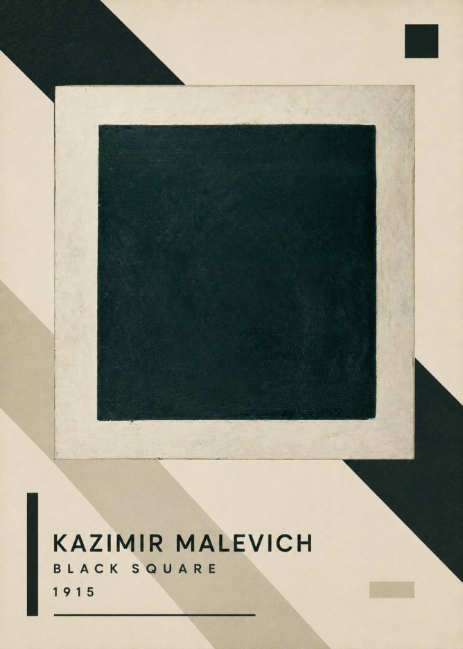 Kazimir Malevich Black Square No3 - Plakát