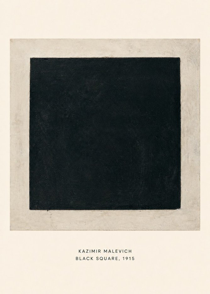 Kazimir Malevich Black Square No6 - Plakát