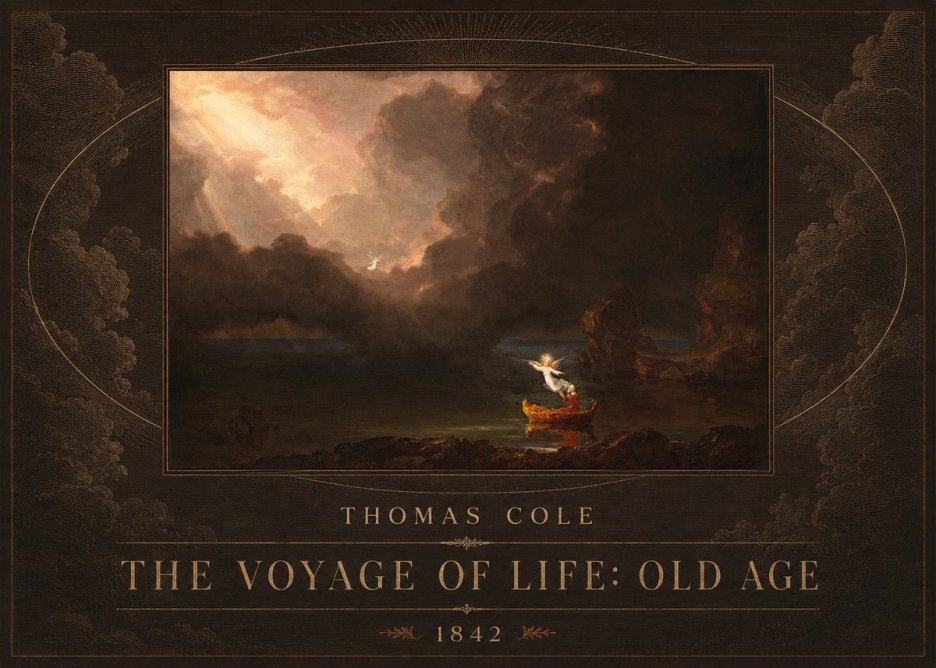 Thomas Cole The Voyage of Life: Old Age II No4 - Plakát