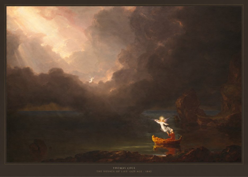Thomas Cole The Voyage of Life: Old Age II No6 - Plakát