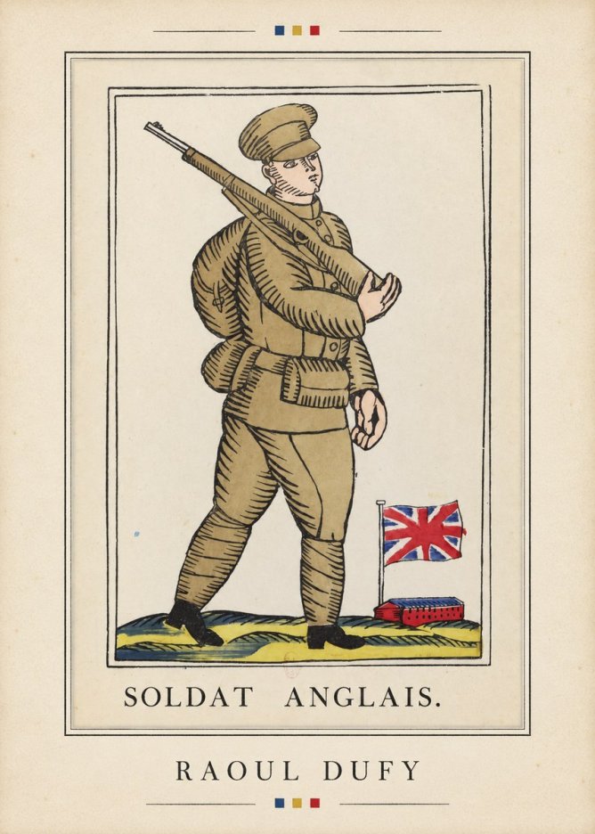 Raoul Dufy Soldat Anglais. No4 - Plakát