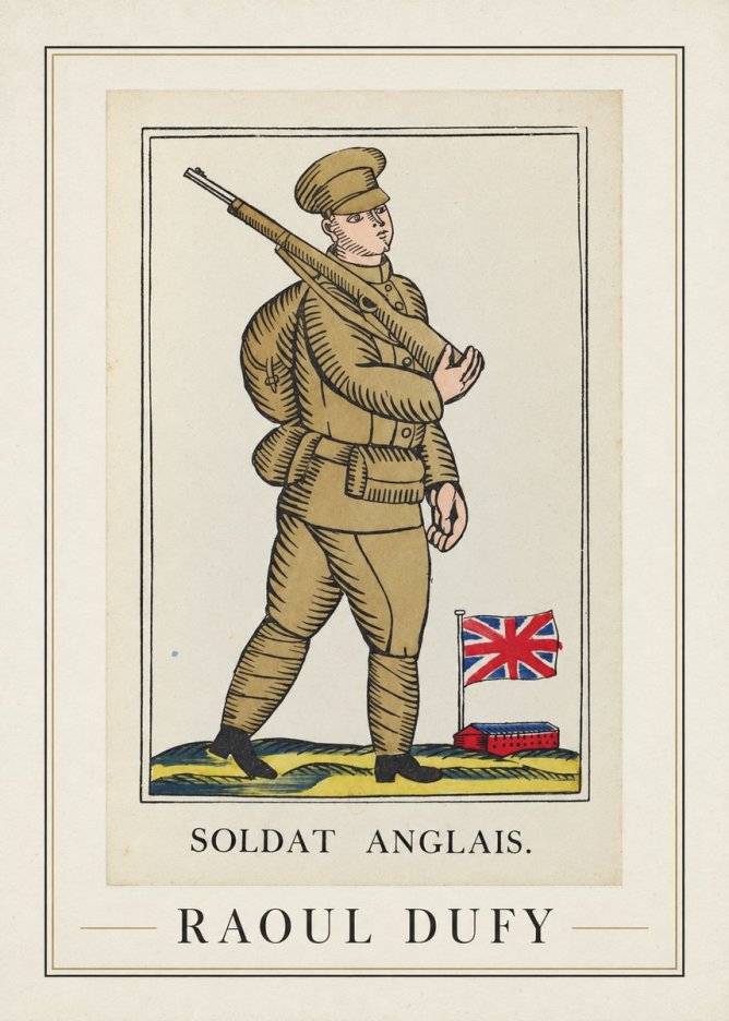 Raoul Dufy Soldat Anglais. No5 - Plakát
