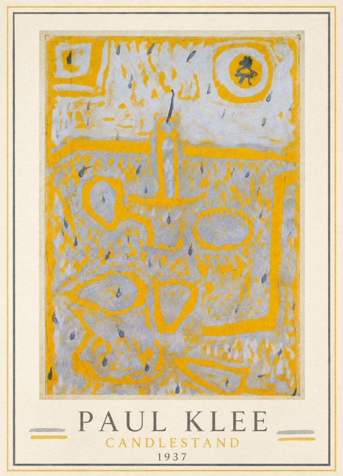 Paul Klee Candlestand No1 - Plakát