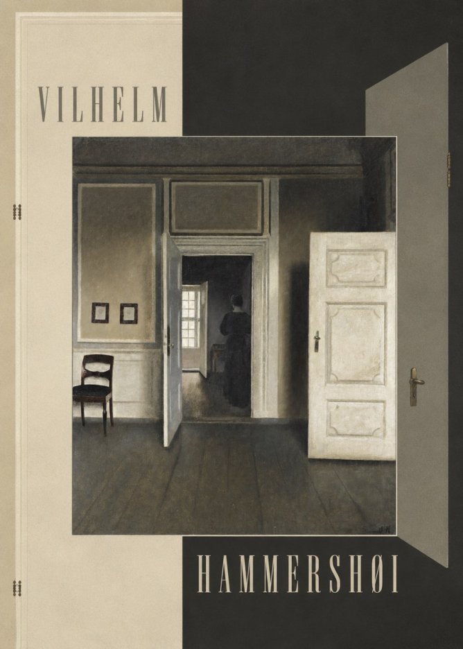 Vilhelm Hammershøi Interior, Strandgade 30 I No6 - Plakát
