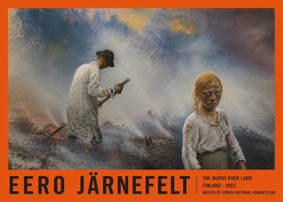 Eero Järnefelt The Burnt-over Land No4 - Plakát