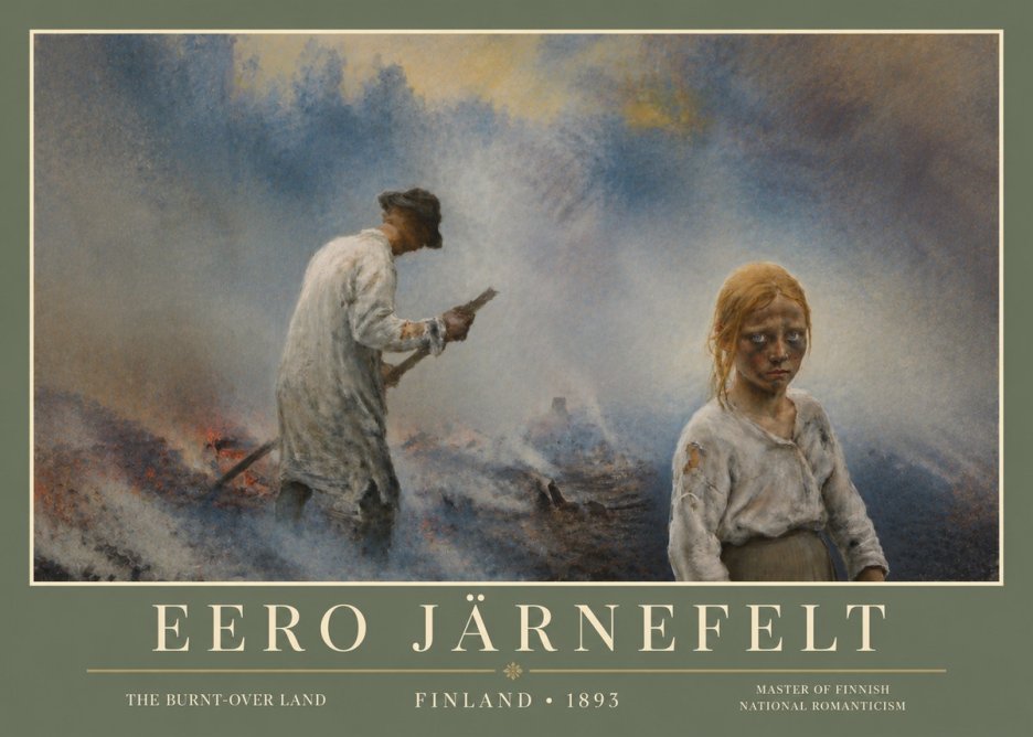 Eero Järnefelt The Burnt-over Land No5 - Plakát