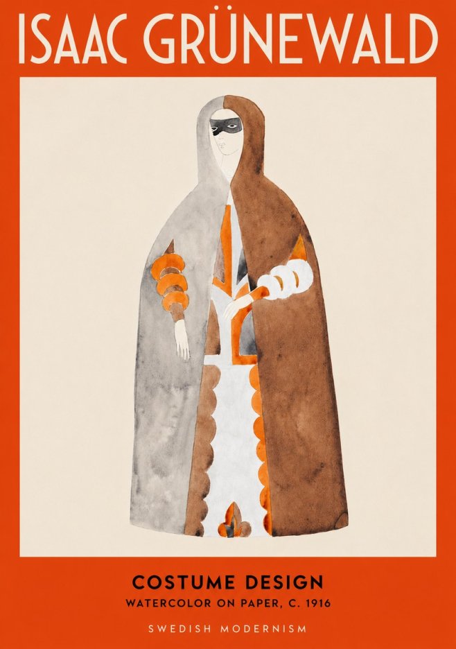 Isaac Grünewald Costume Design VI No2 - Plakát