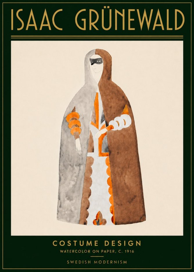 Isaac Grünewald Costume Design VI No5 - Plakát