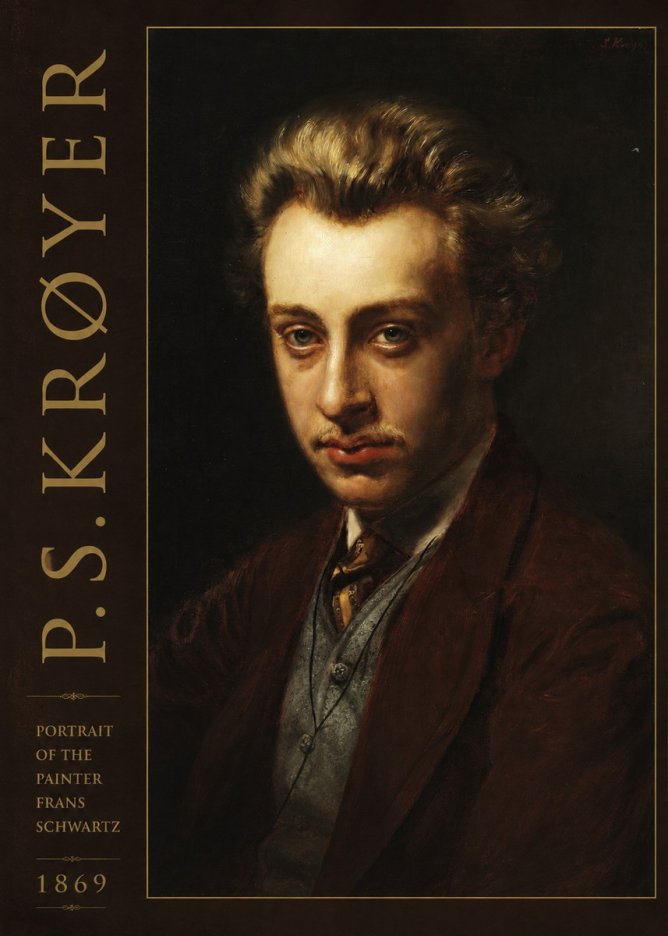 P.S. Krøyer Portrait of the Painter Frans Schwartz No3 - Plakát