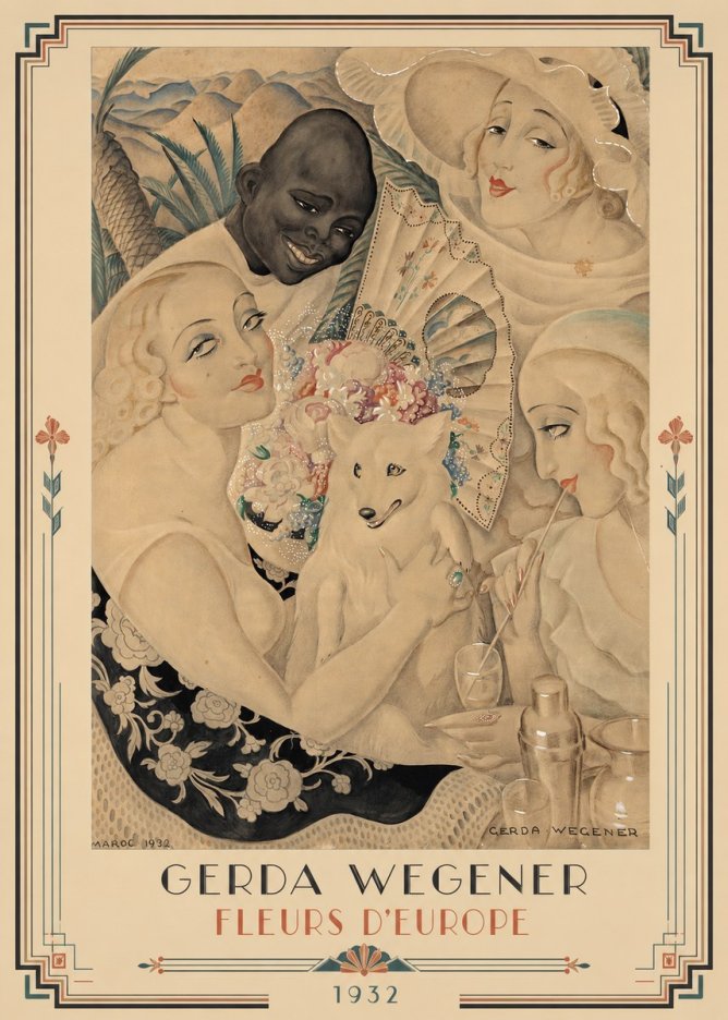 Gerda Wegener Fleurs D'europe No1 - Plakát
