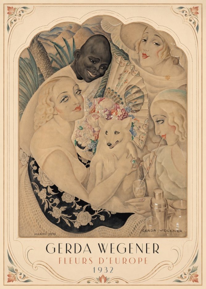 Gerda Wegener Fleurs D'europe No3 - Plakát