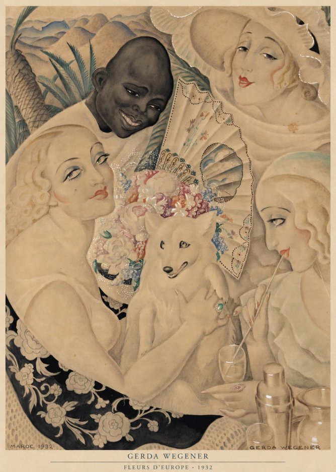 Gerda Wegener Fleurs D'europe No6 - Plakát