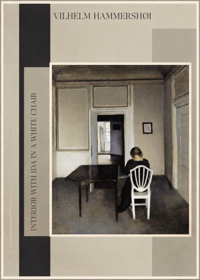 Vilhelm Hammershøi Interior with Ida in a White Chair No3 - Plakát