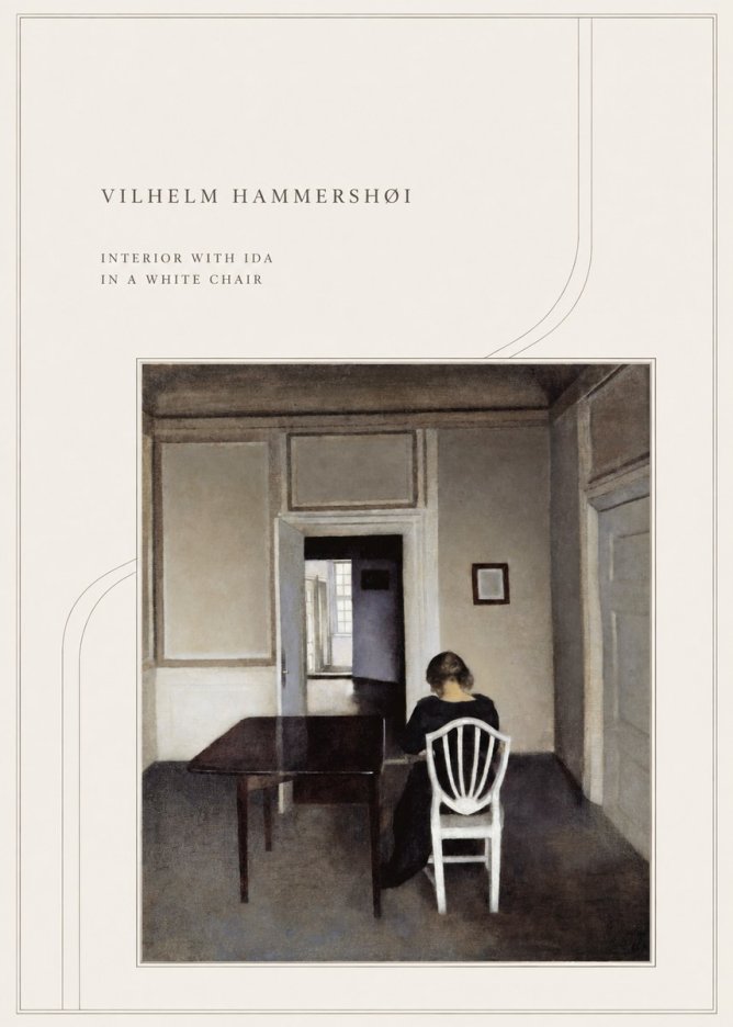Vilhelm Hammershøi Interior with Ida in a White Chair No4 - Plakát
