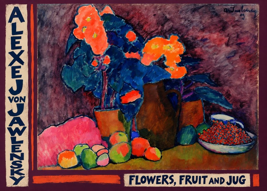 Alexej von Jawlensky Flowers, Fruit and Jug No2 - Plakát