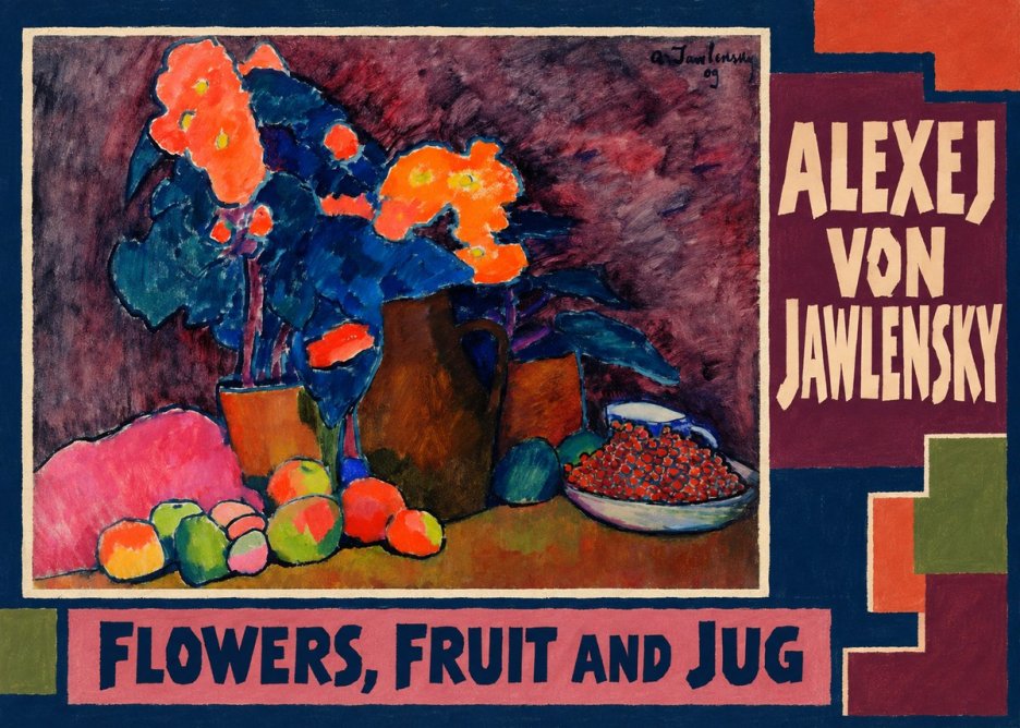 Alexej von Jawlensky Flowers, Fruit and Jug No3 - Plakát