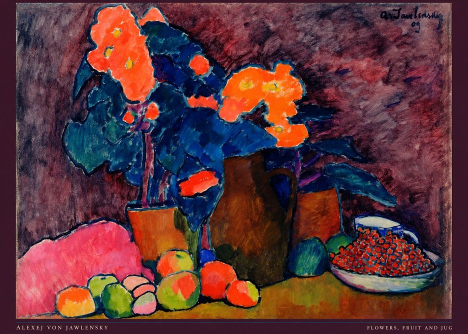 Alexej von Jawlensky Flowers, Fruit and Jug No6 - Plakát