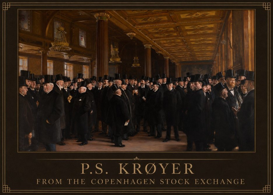 P.S. Krøyer From the Copenhagen Stock Exchange No1 - Plakát