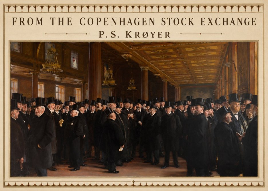 P.S. Krøyer From the Copenhagen Stock Exchange No3 - Plakát