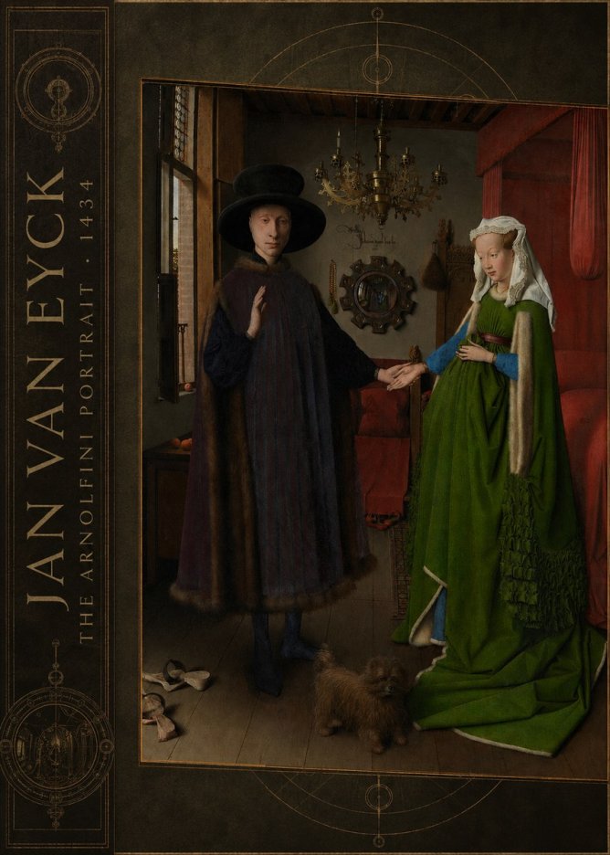 Jan van Eyck The Arnolfini Portrait IV No2 - Plakát