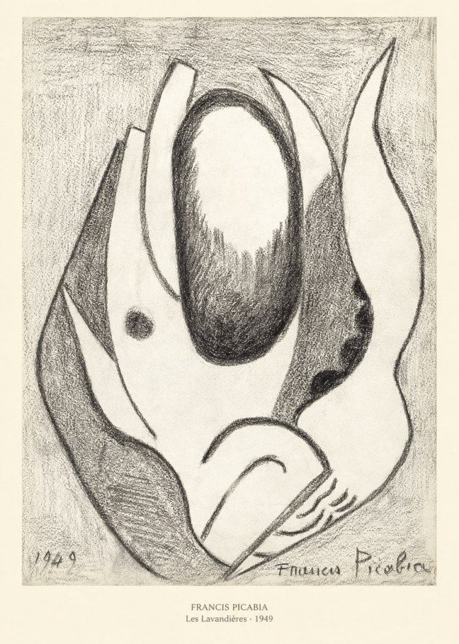 Francis Picabia Les Lavandières No5 - Plakát