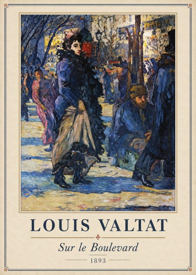 Louis Valtat Sur Le Boulevard No2 - Plakát