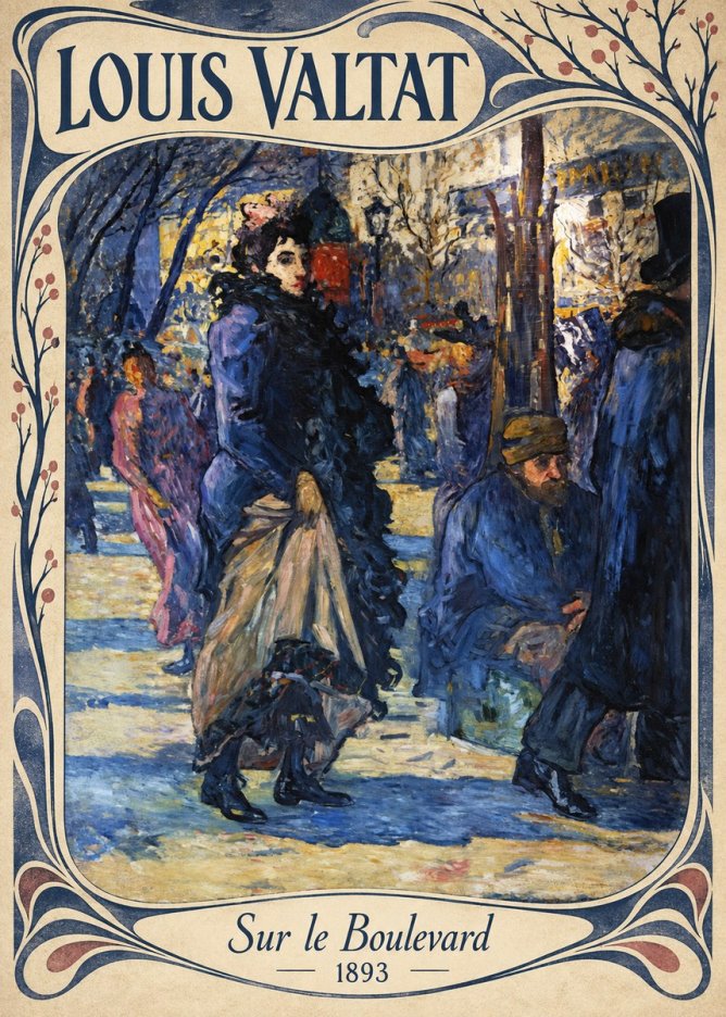 Louis Valtat Sur Le Boulevard No4 - Plakát