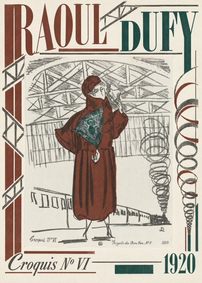 Raoul Dufy Croquis No Vi No6 - Plakát