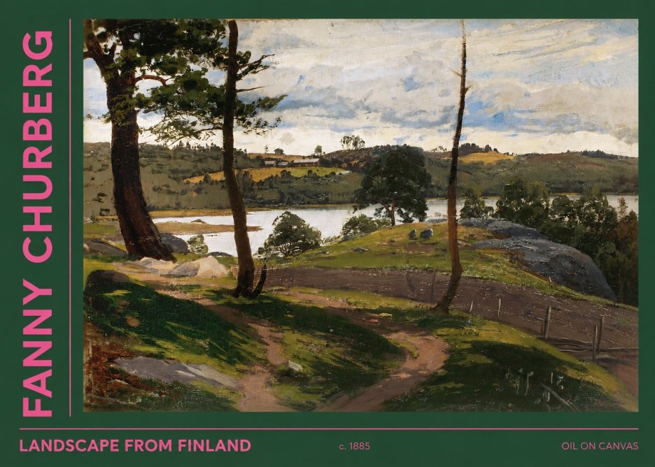 Fanny Churberg Landscape from Finland No2 - Plakát