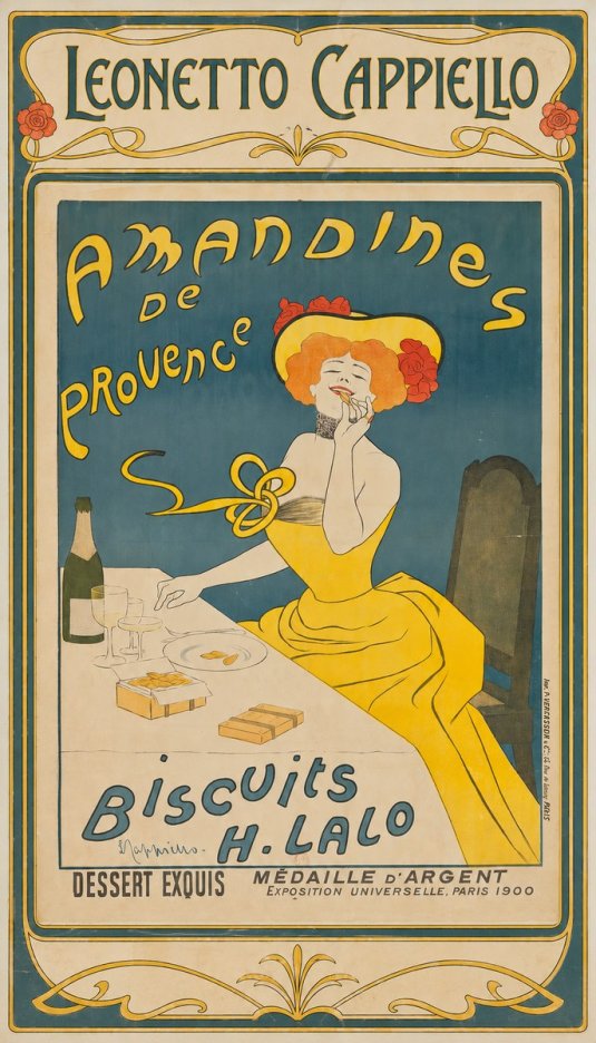 Leonetto Cappiello Amandines De Provence Biscuits H. Lalo II No1 - Plakát