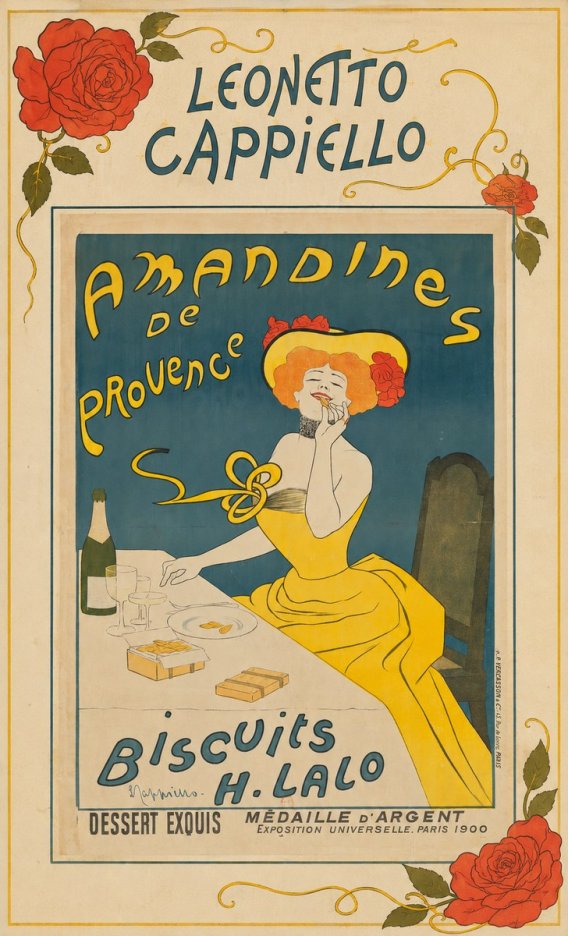 Leonetto Cappiello Amandines De Provence Biscuits H. Lalo II No5 - Plakát