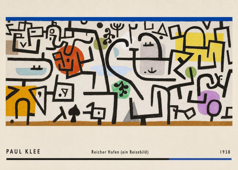 Paul Klee Reicher Hafen (Ein Reisebild) II No2 - Plakát