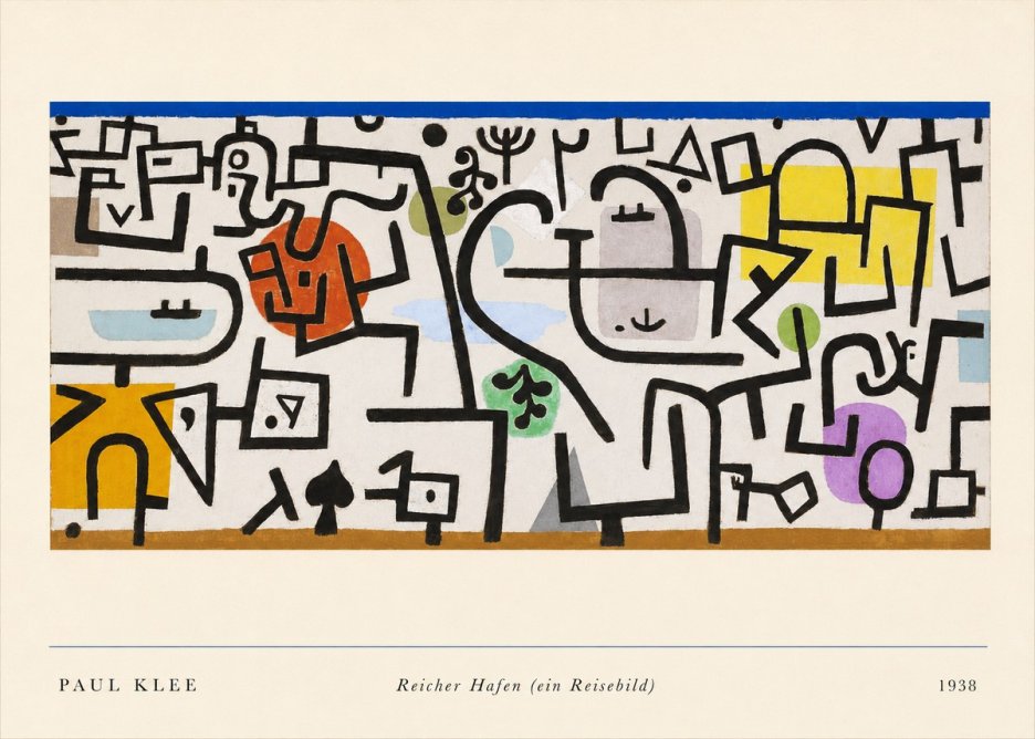 Paul Klee Reicher Hafen (Ein Reisebild) II No4 - Plakát