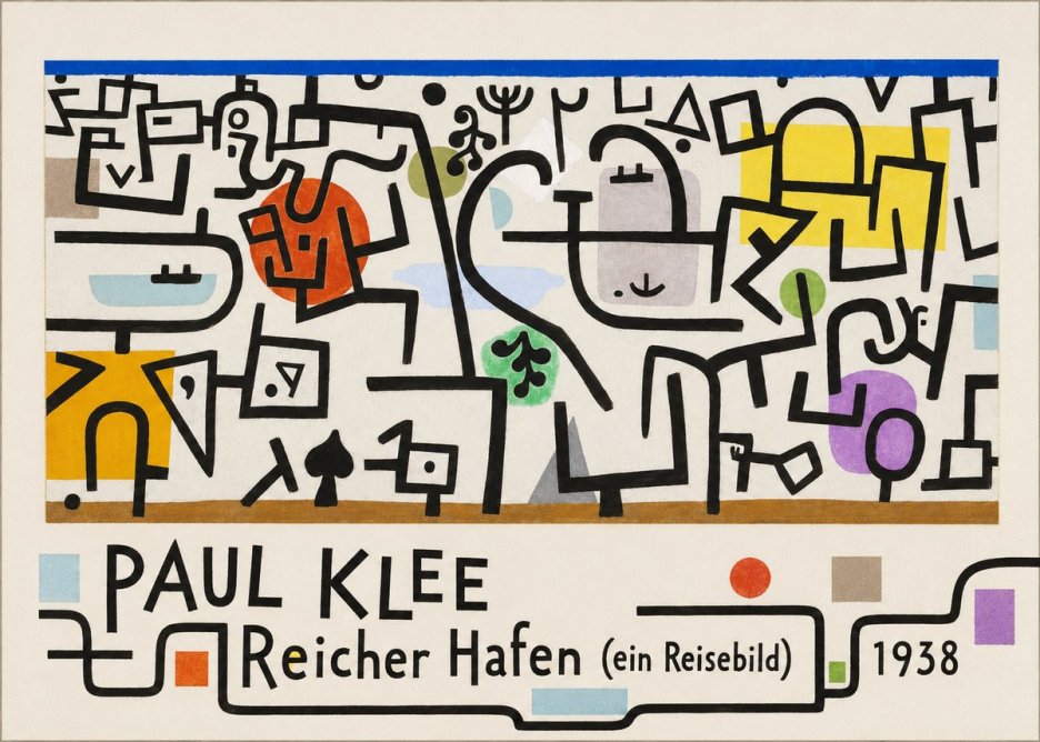 Paul Klee Reicher Hafen (Ein Reisebild) II No5 - Plakát
