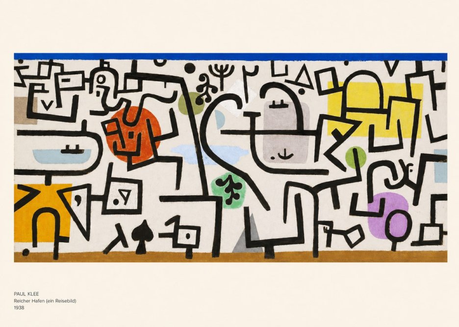 Paul Klee Reicher Hafen (Ein Reisebild) II No6 - Plakát